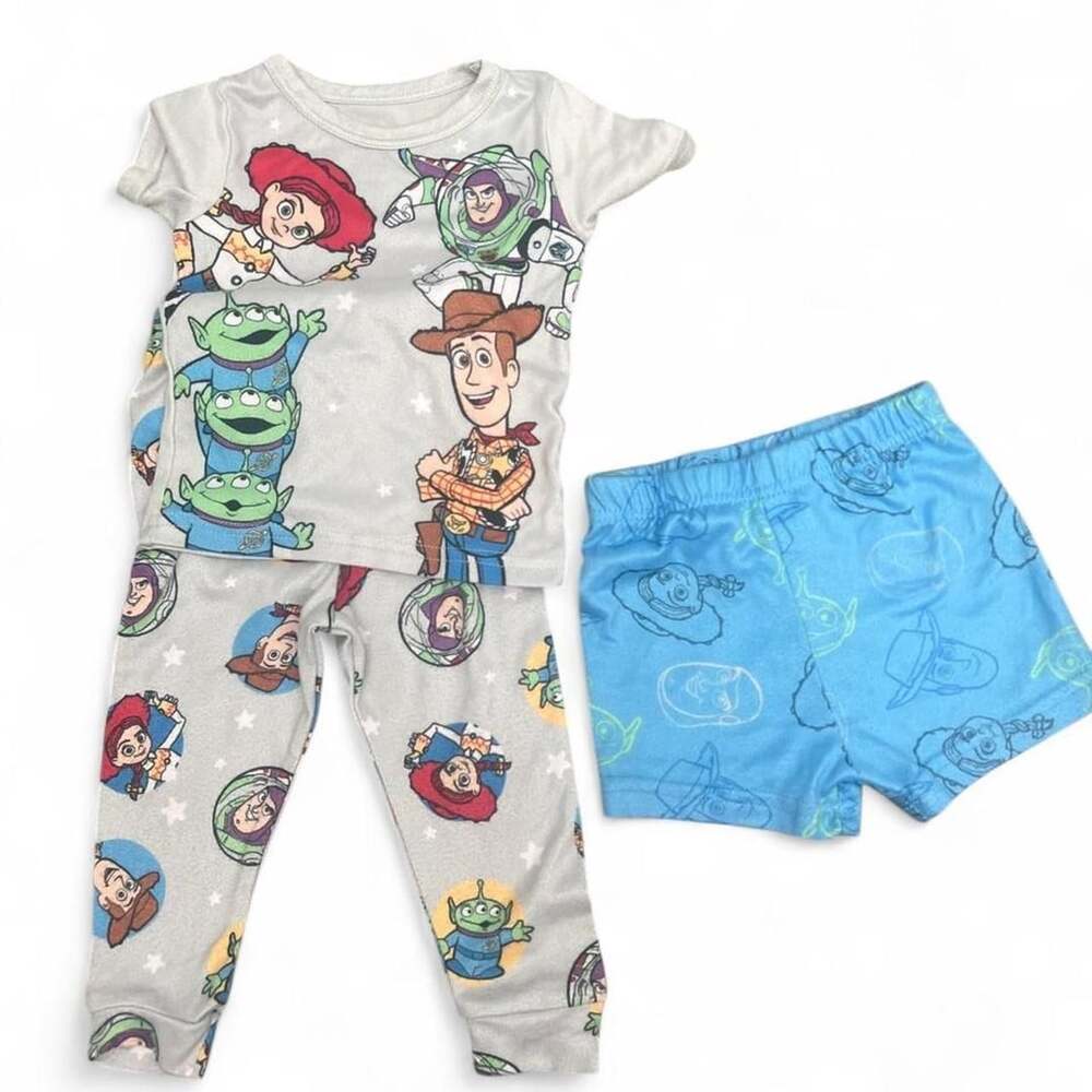 Disney Toy Story Pajama Set Size 2T Toddler Woody Buzz